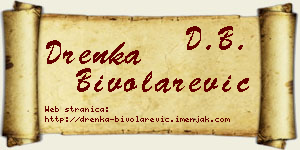 Drenka Bivolarević vizit kartica